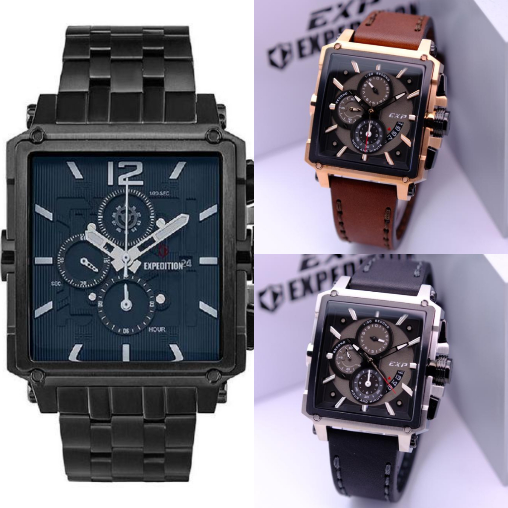 Jam Tangan Pria Expedition E 6618 E6618 EXP6618 EXP 6618 Original Garansi Resmi 1 Tahun