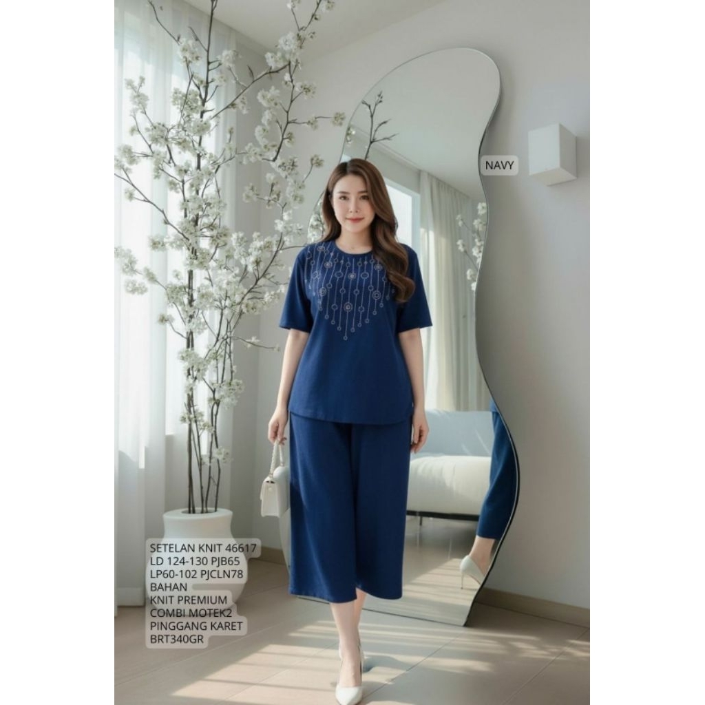 FER 46617 SETELAN KNIT JUMBO LD 124-130CM / READY / REALPICT