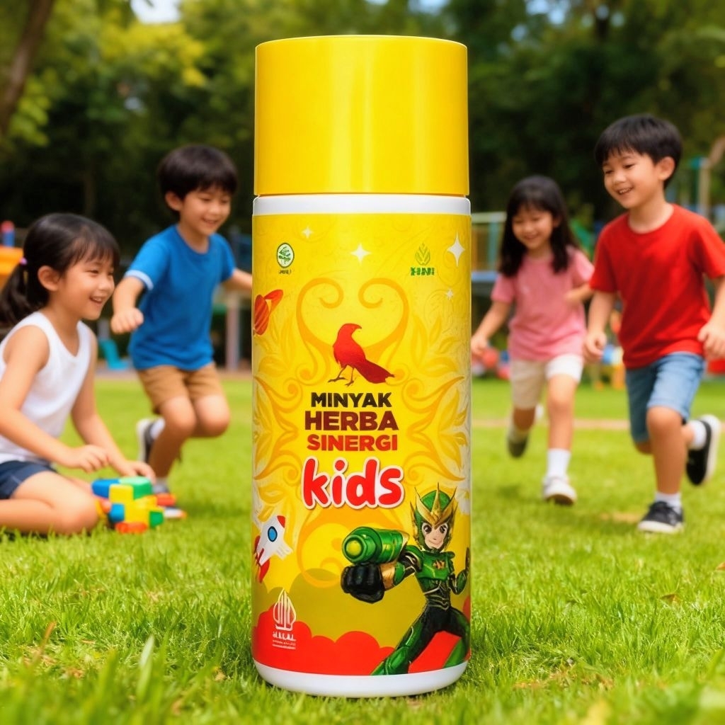 MINYAK HERBA SINERGI KIDS - Minyak But - But Burung KIDS - MHS Anak - MHS KIDS - MHS Kuning - Origin
