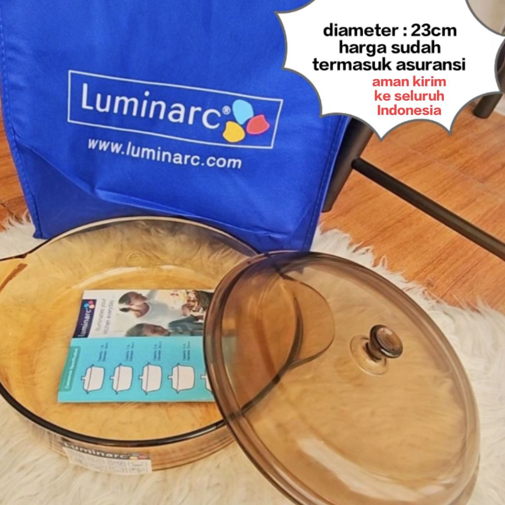 LUMINARC PANCI KACA LUMINARC 23CM MASAK DI ATAS KOMPOR