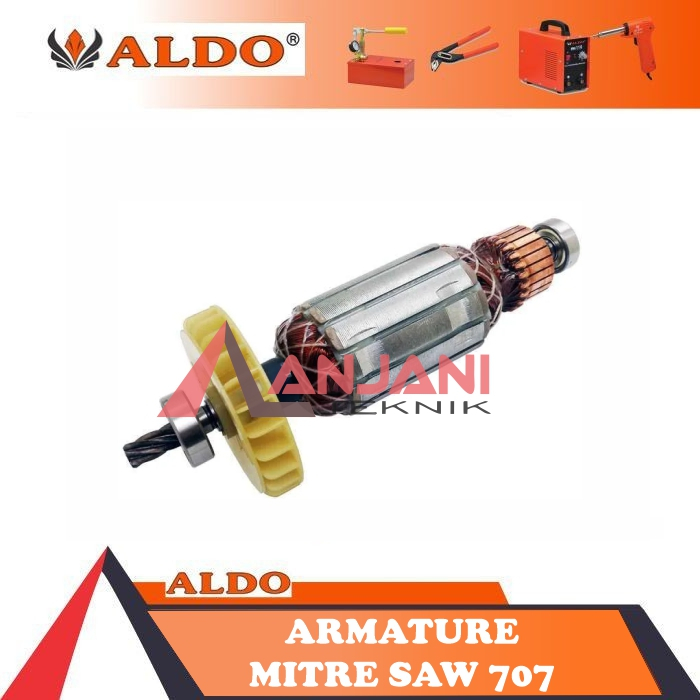 ALDO ARMATURE ALDO 707 MESIN POTONG ALUMINIUM 7INCH / MITER MITRE SAW SLIDING 7 INCH