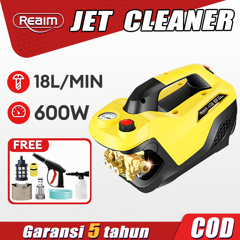 Reaim Jet Cleaner Mesin Cuci Mobil Alat Cuci Mobil Cuci Motor Dan Mobil Tekanan Portable Nirkabel Un