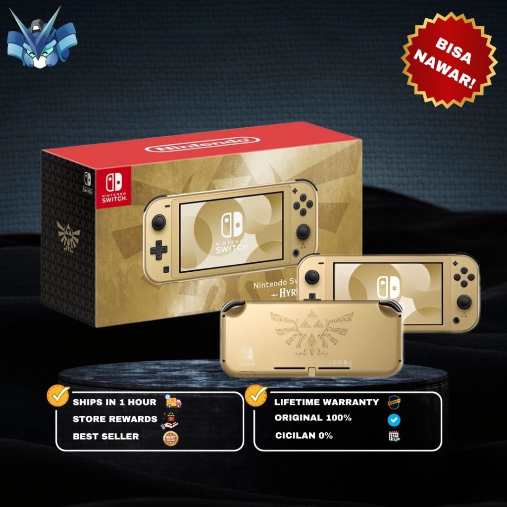 Nintendo Switch Lite Console Hyrule Zelda Gold Edition