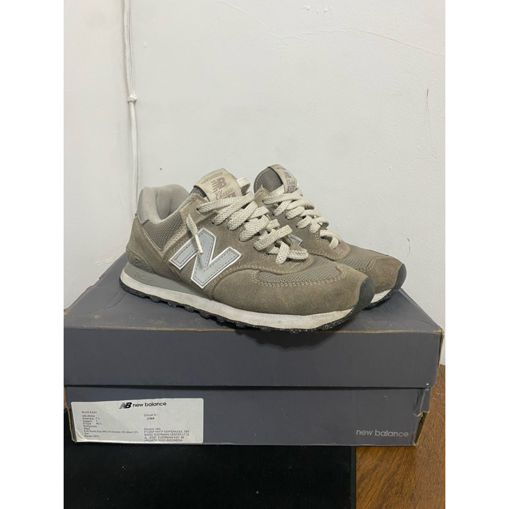 New Balance 574 Grey White