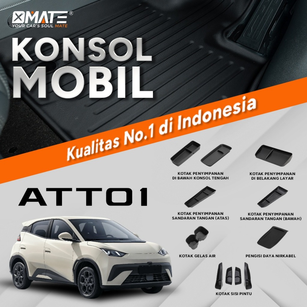 Xmate Aksesoris Mobil Organizer Kompartemen BYD Atto 1