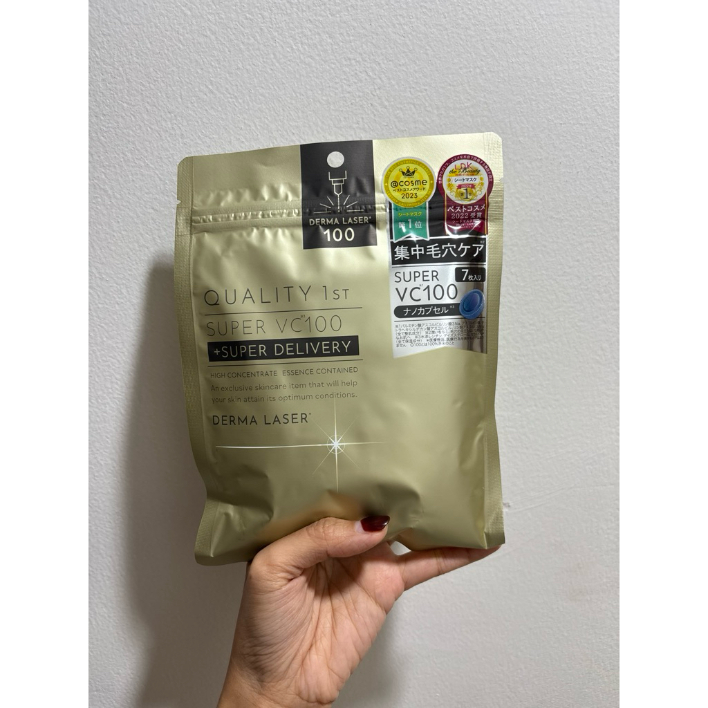Quality First Derma Laser Mask Super VC 100 Original Japan masker wajah jepang