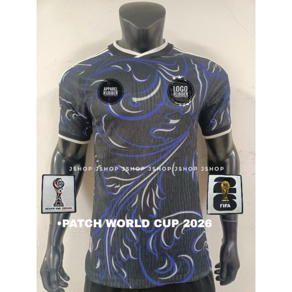 LOGO RUBBER JERSEY BOLA JERSEY FUTSAL JERSEY PIALA DUNIA 2026 JERSEY PLAYER ISSUE ARGENTINA AWAY 202