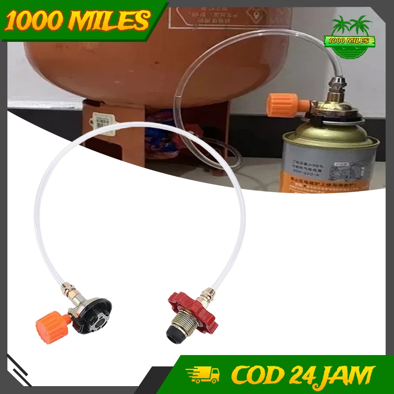 Selang Pengisian Gas Lpg Dengan Adaptor Tabung Kartu Katup Refill Alat Isi Ulang Gas Outdoor Camping