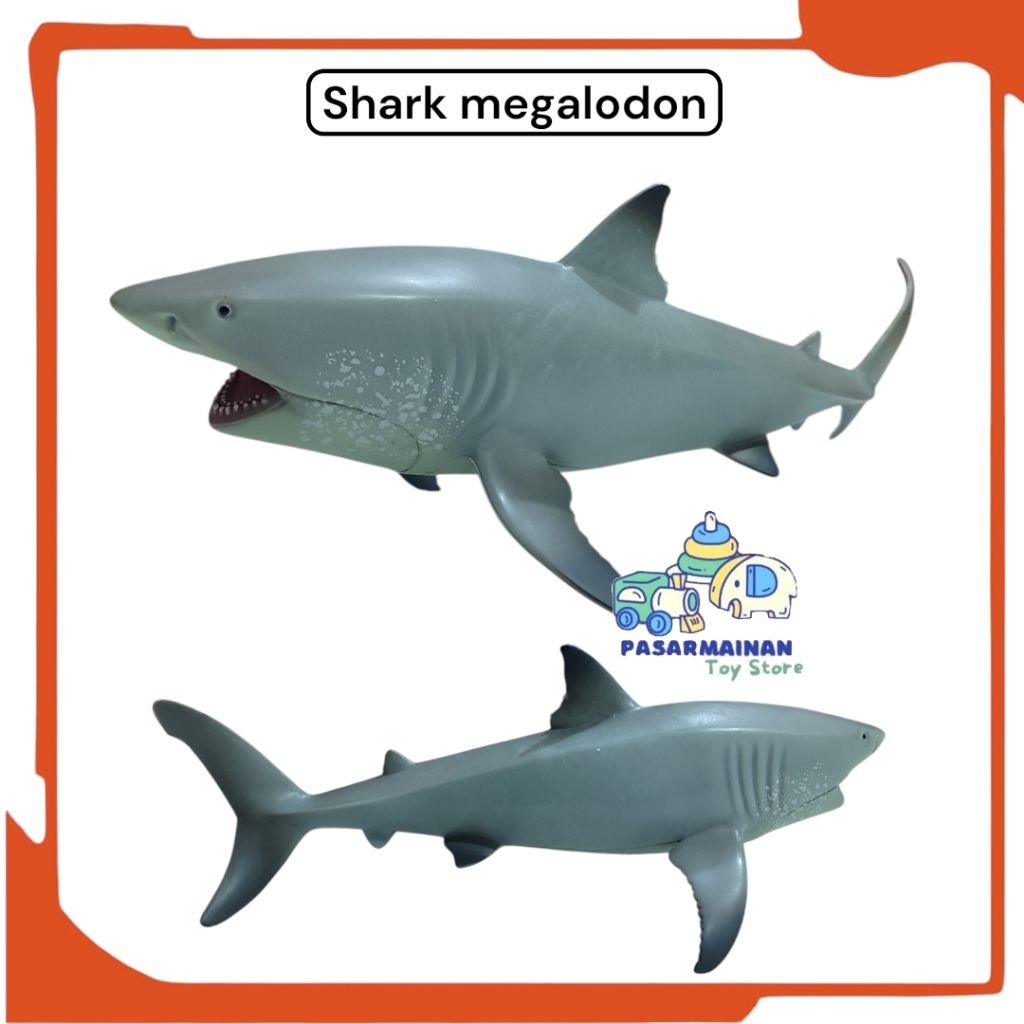 Mainan Figure Hiu Megalodon Hiu Pembunuh Putih Great White Binatang Laut Hewan Laut