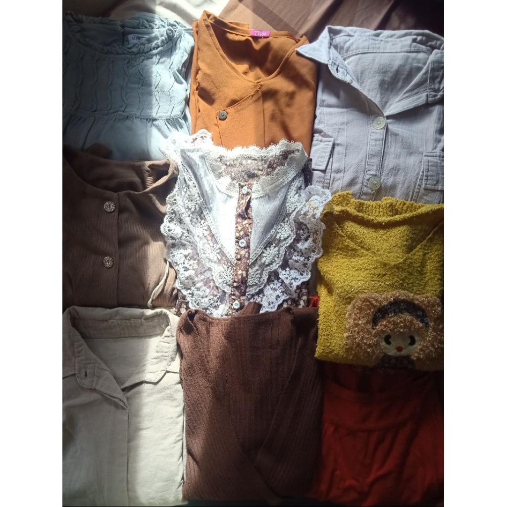 PRELOVED TERBARU atasan Blouse, knit rajut, tanktop, outer murcee