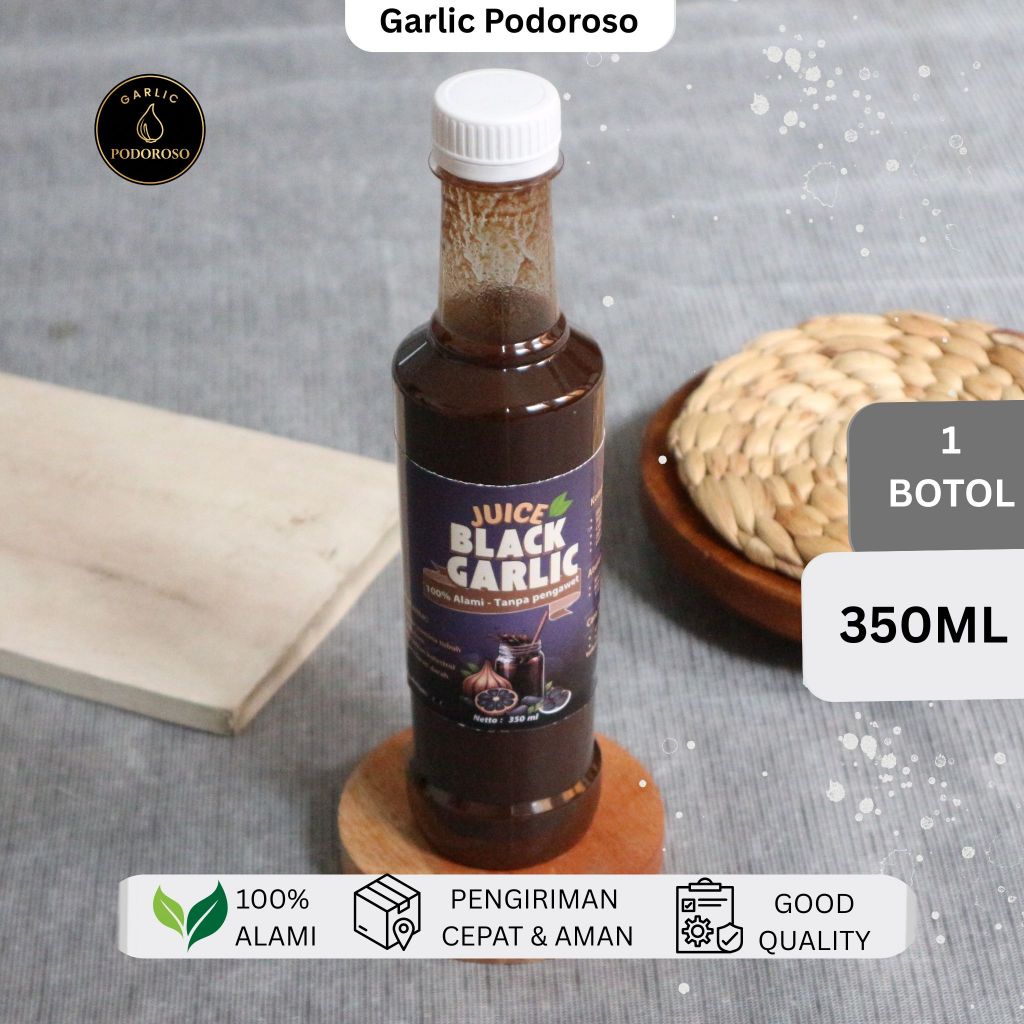 Jus Black Garlic Bawang Hitam Tunggal 350ml - Garlic Podoroso