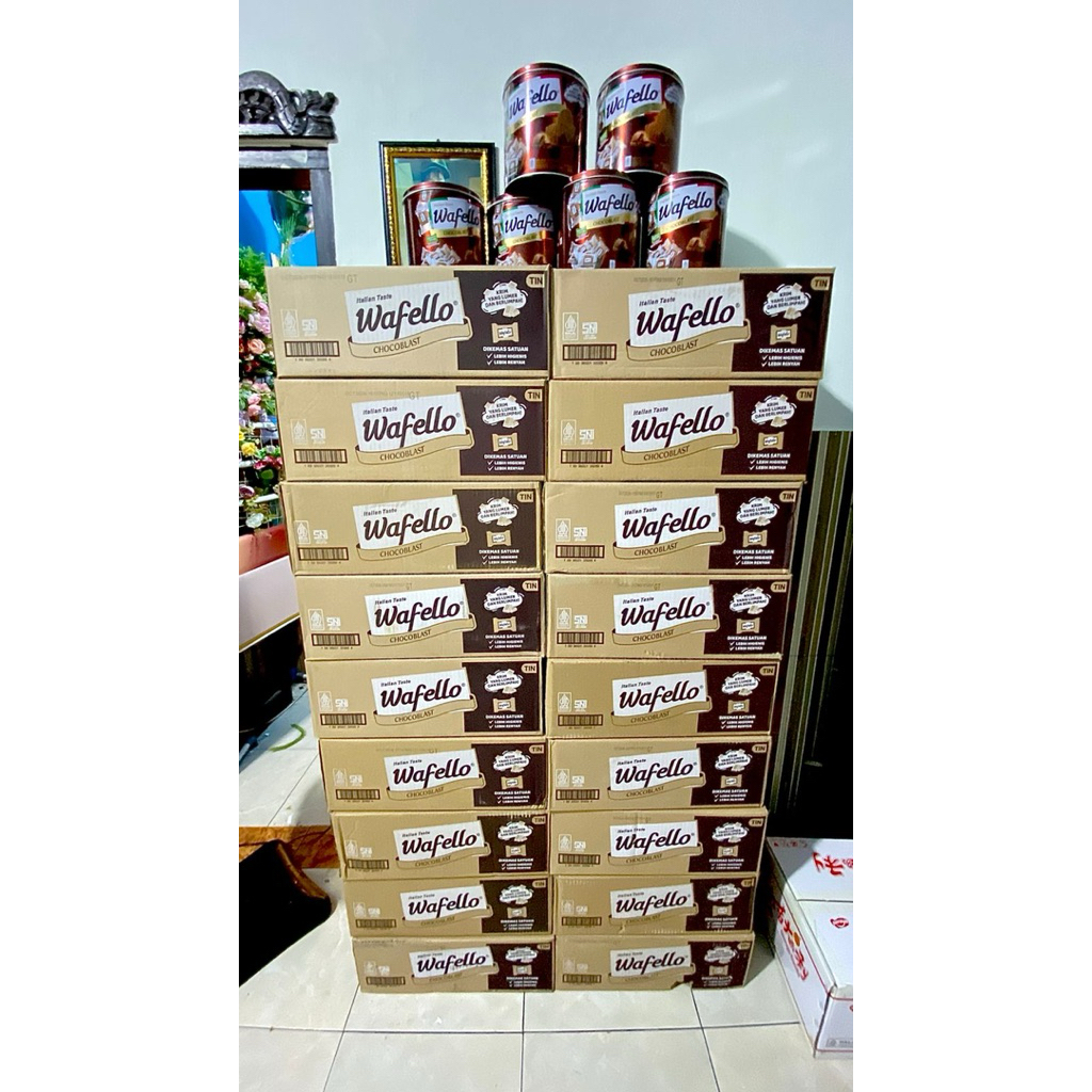 Special WAFER WAFELLO ITALIAN TASTE KARTON HARGA GROSIR Isi 6 kaleng