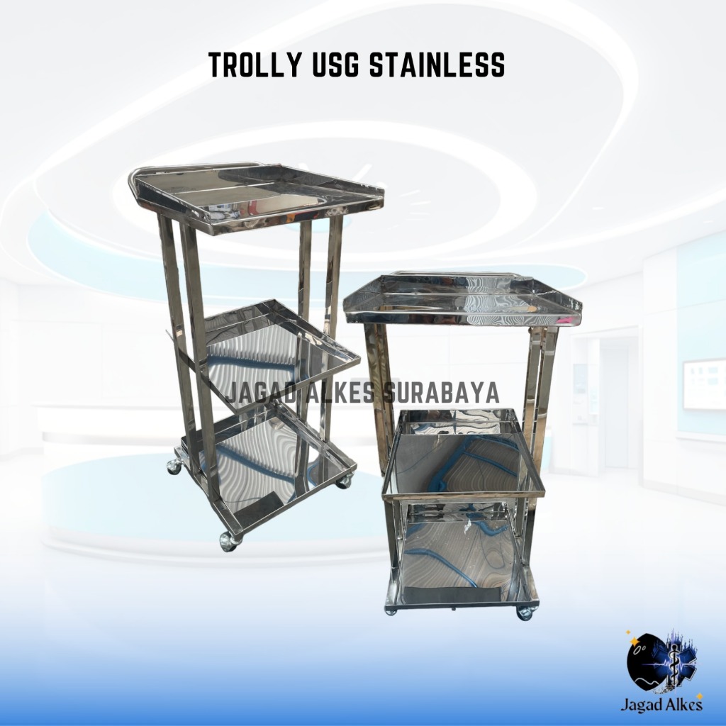 Trolly EKG ECG  Monitor Stainless