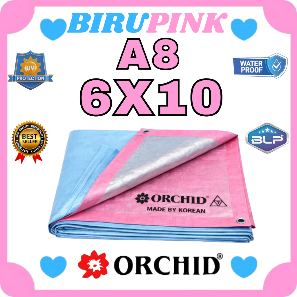 Terpal Orchid A8 ukuran 6x10 Made In Korea