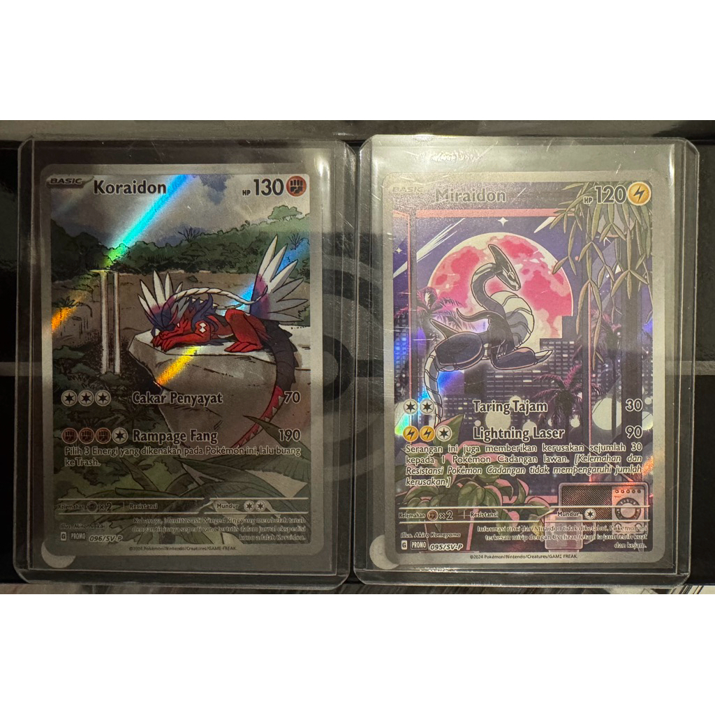 Koraidon 096 & Miraidon 095/SV-P - Kartu Pokemon Indonesia