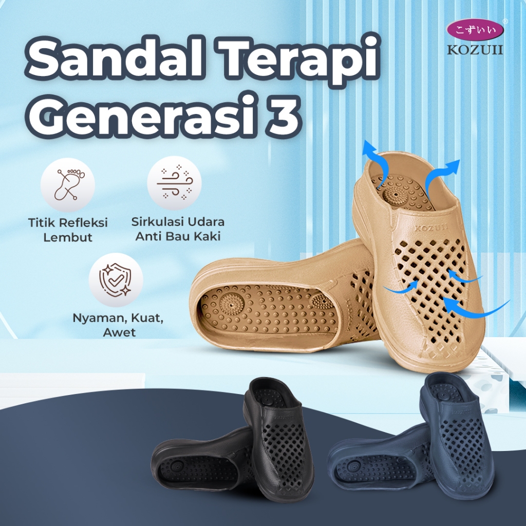 Kozuii Sandal Terapi Kesehatan Generasi 3 - Pria