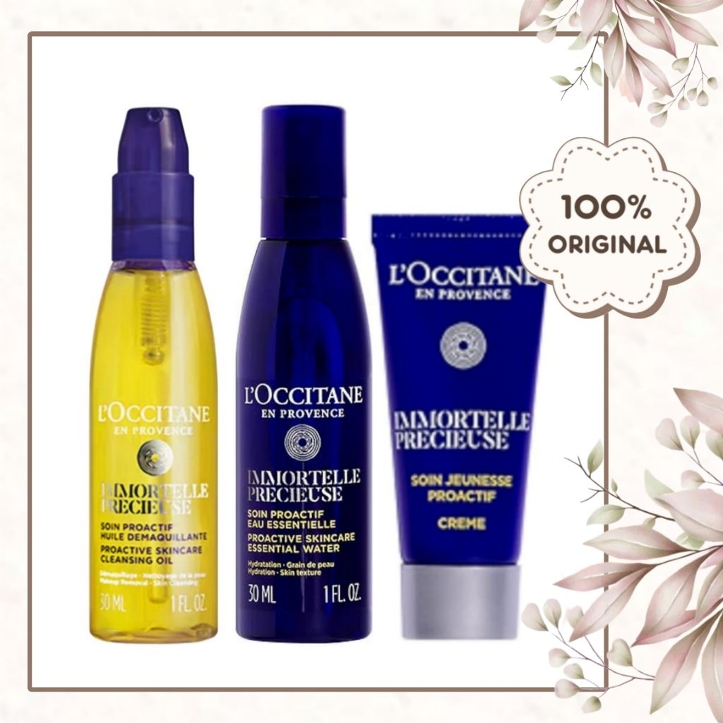 Limited Edition LOCCITANE Immortelle Precious Exclusive Gift Set Promo Paket Travel Size Trial Kit