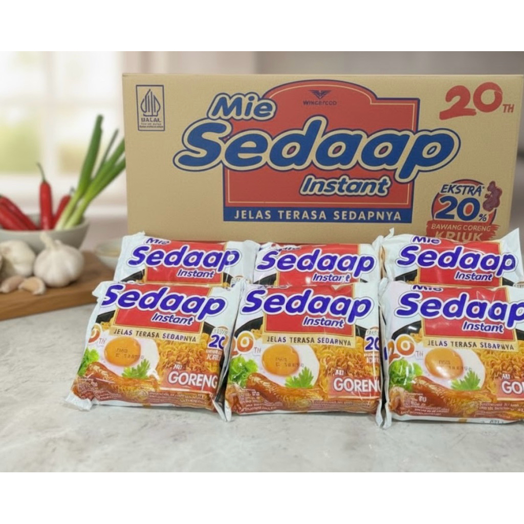 Mie Sedap Goreng bawang instan 1box isi 40