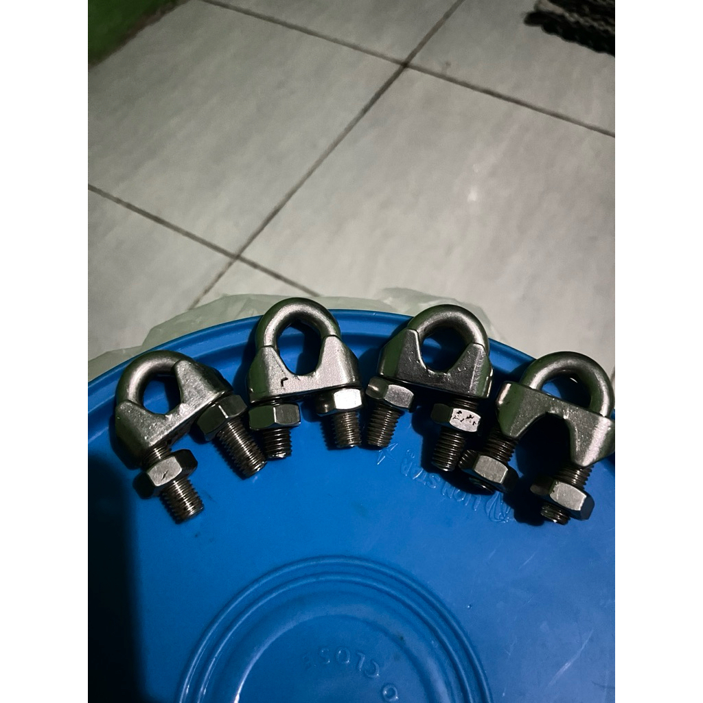 Klem Seling Stainless  / Wire Rope Clip 30 mm barang baru