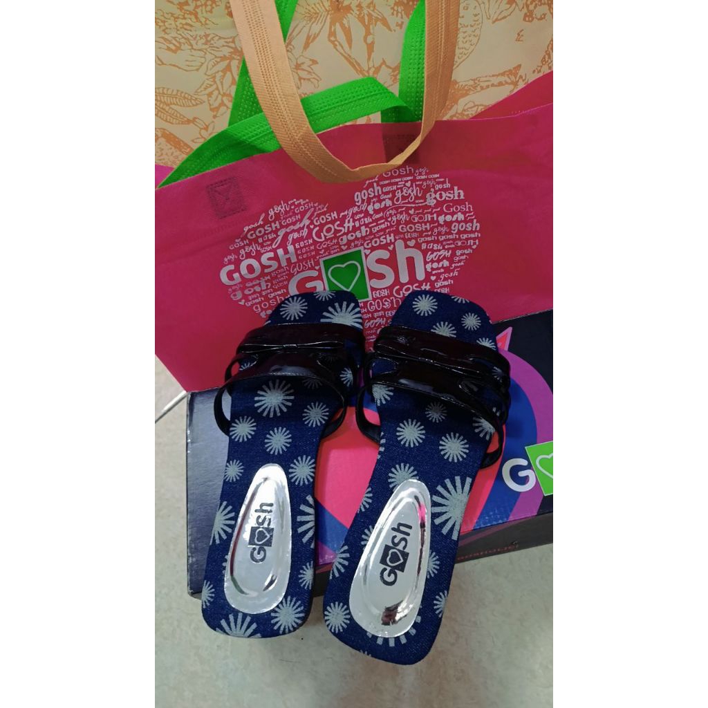Gosh new sandal blue flower