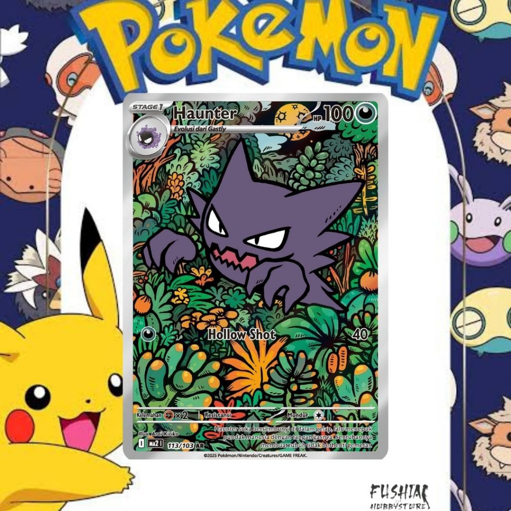 Kartu Pokemon TCG Haunter AR MA2 (113/103)