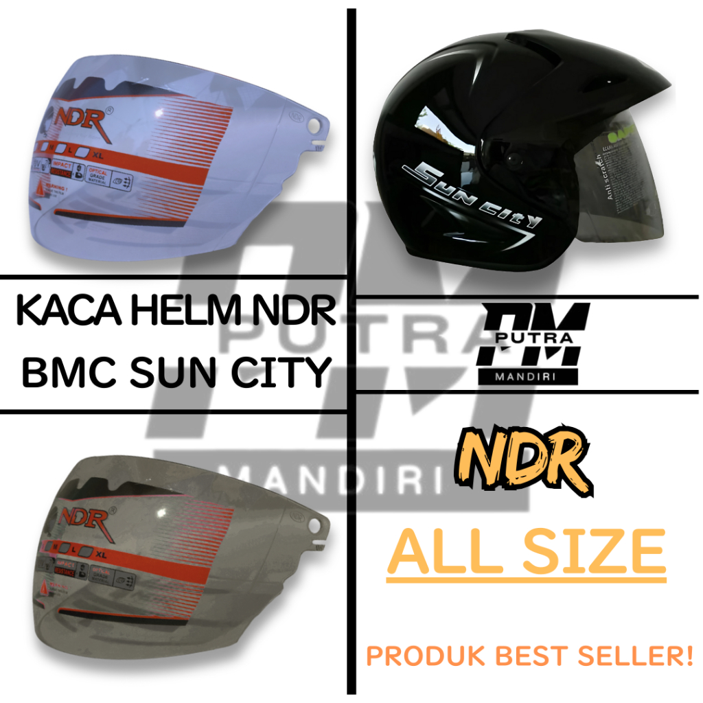 Kaca Helm BMC SUN CITY Visor Helmet Berkualitas