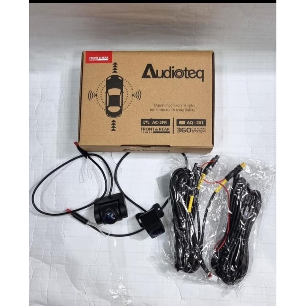 Kamera dvr mobil depan belakang audioteq AC-2FR camera dual camera dvr