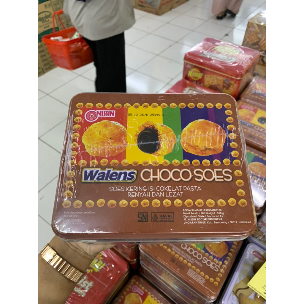 NISSIN WALENS CHOCO SOES 350g (KEMASAN KALENG)