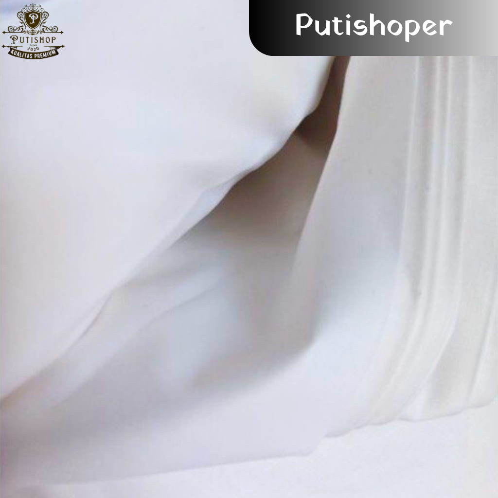 Kain Katun Mori Primissima GA Panjang 0.5m Kain Kafan Kain Halus Putih