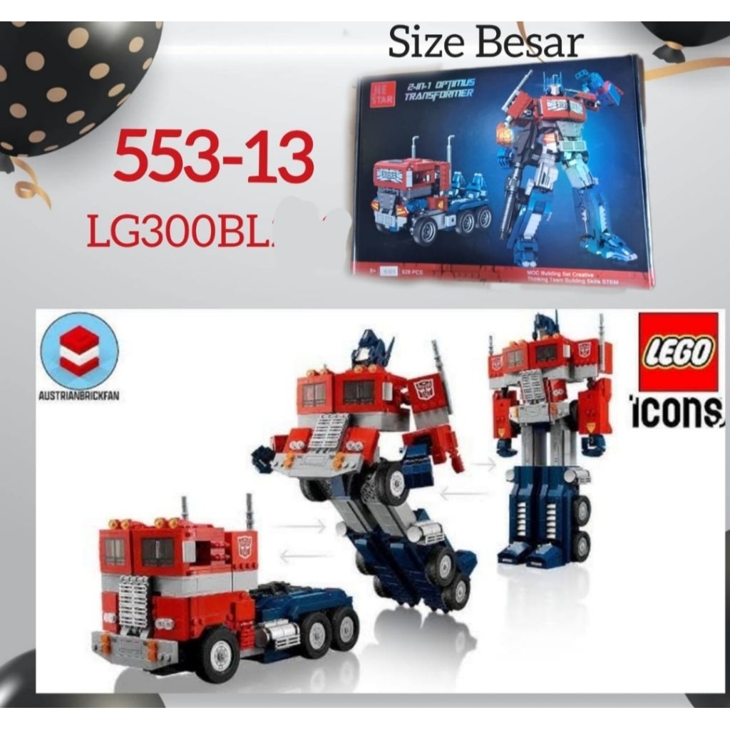 Mainan Bricks Lego Transformer Optimus / Nano Brick