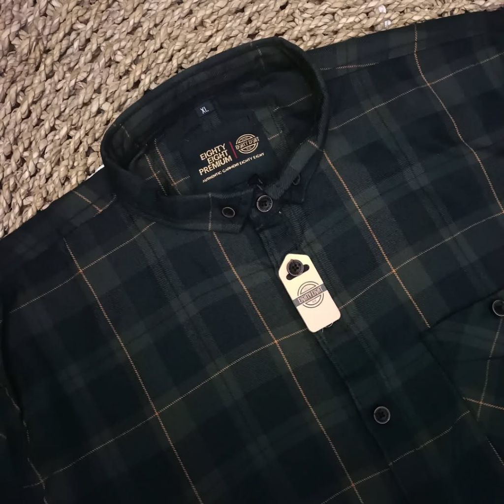 F2D Bulgandry Grey Kemeja Flanel Premium Best Seller / flanel/hem pria/ flanel pria/ kemeja flanel/ 