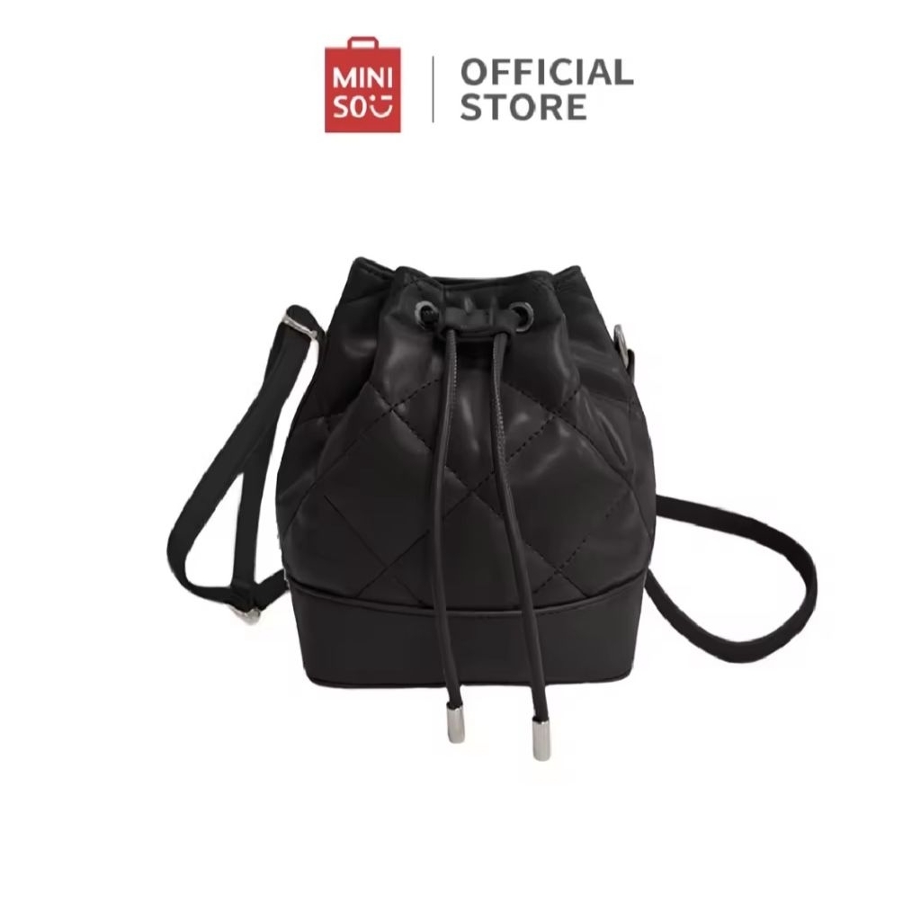 Miniso Drawstring Crossbody Bag Women's Tas Wanita Trendy