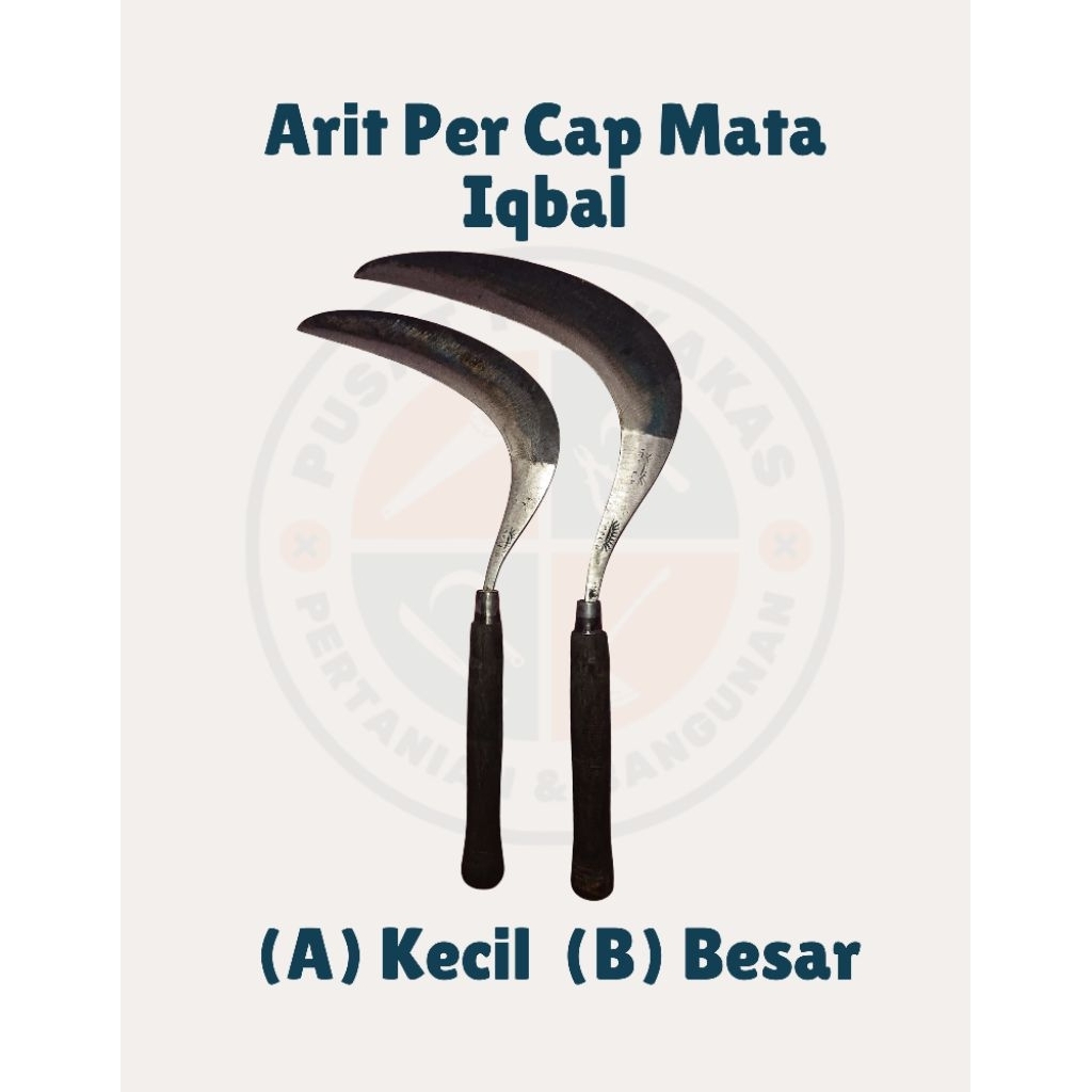 Arit / Sabit Bahan Per Cap Mata Iqbal 2 Ukuran