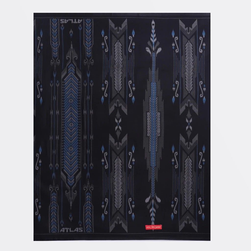 sarung atlas junior kembang sgf hitam biru