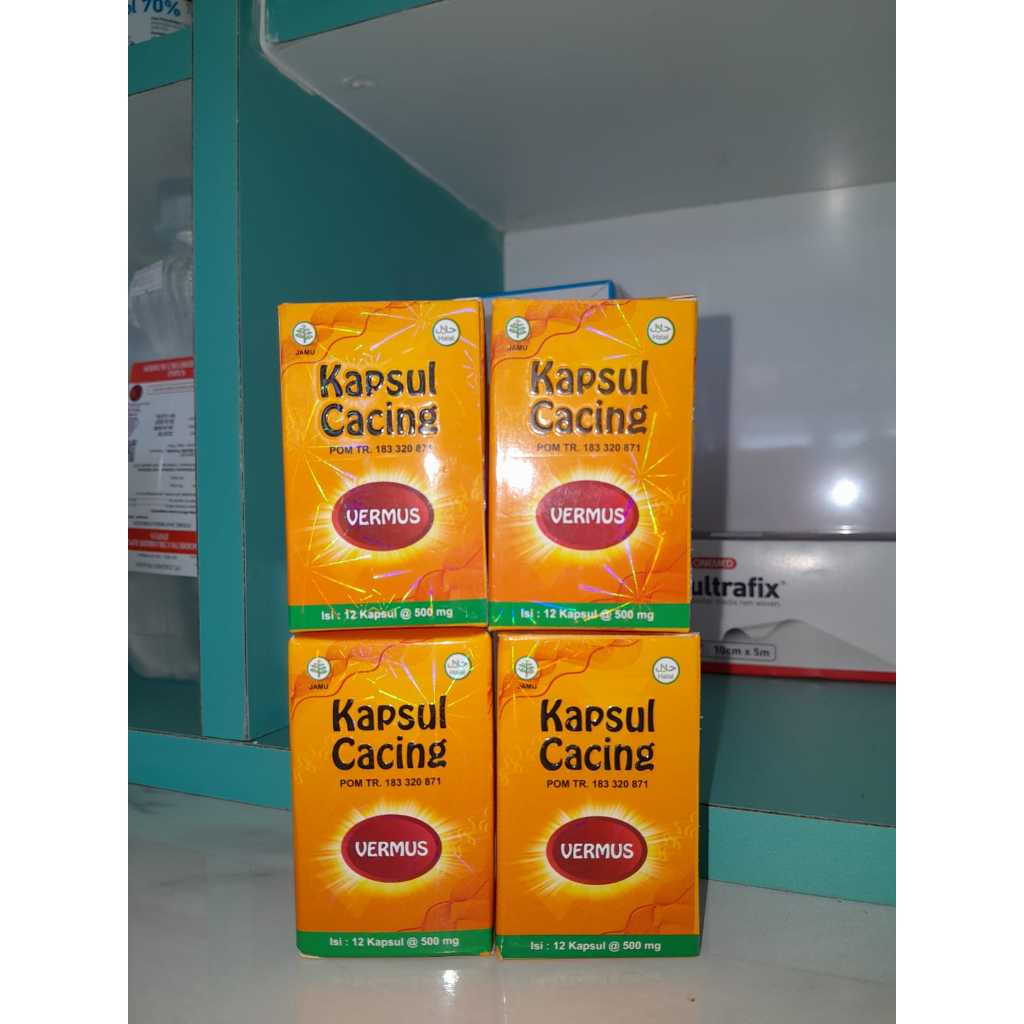 VERMUS Kapsul Ekstrak Cacing Dewasa Anak 30 Kapsul Mengatasi Cacingan Lumbricus Rubellus