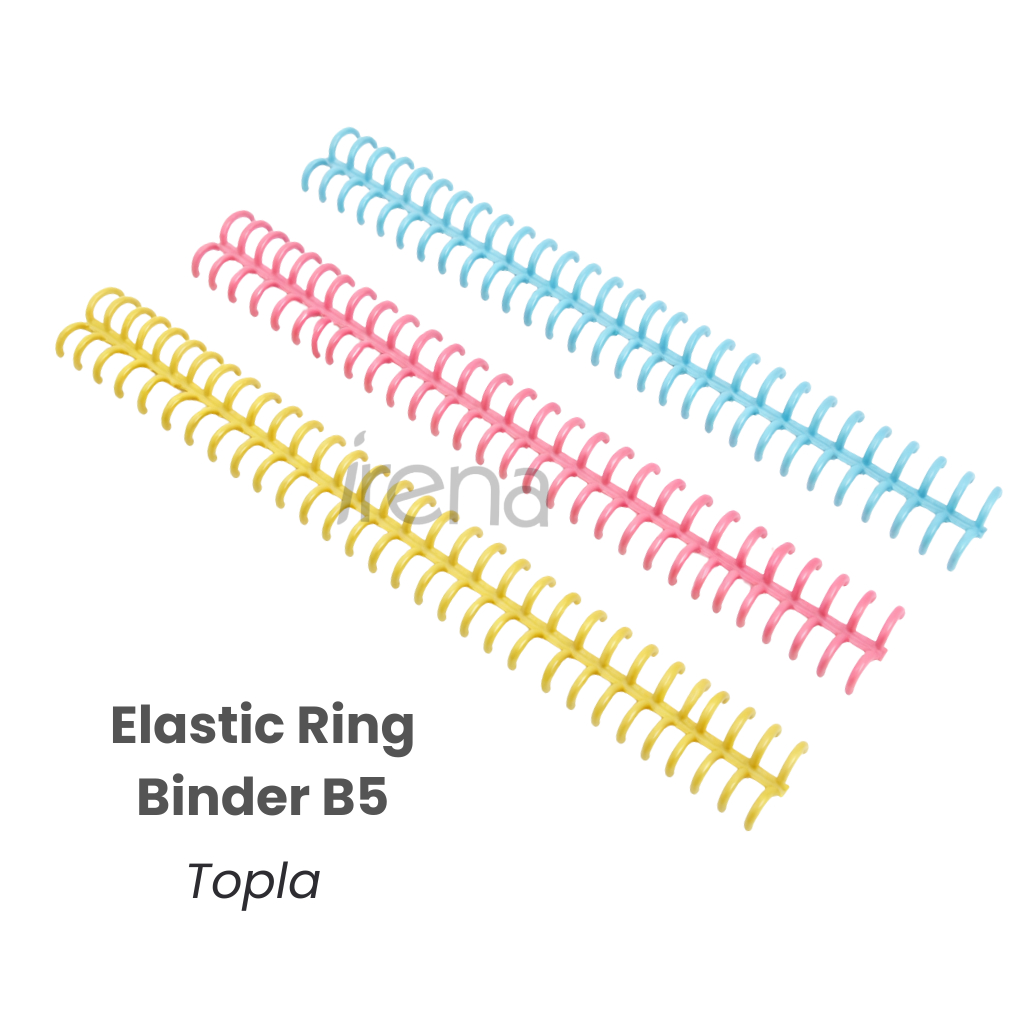 TOPLA Elastic Ring Binder - Ring Plastik Spiral Elastis 30 Holes