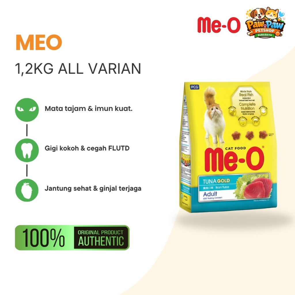 MEO 1,1 KG DRY MAKANAN KUCING ALL VARIAN - MEO TUNA 1.1KG - MEO CHICKEN 1.1KG - MEO KITTEN MURAH