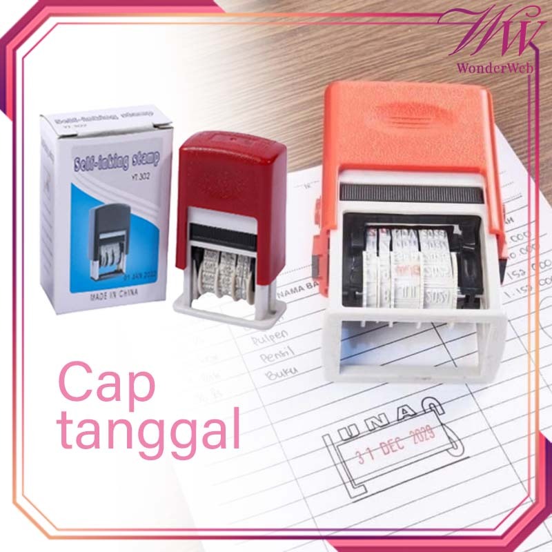 Stampel Tanggal Bulan Tahun Stempel Tanggal Otomatis Custom Cap Tanggal Stempel Date Stempel