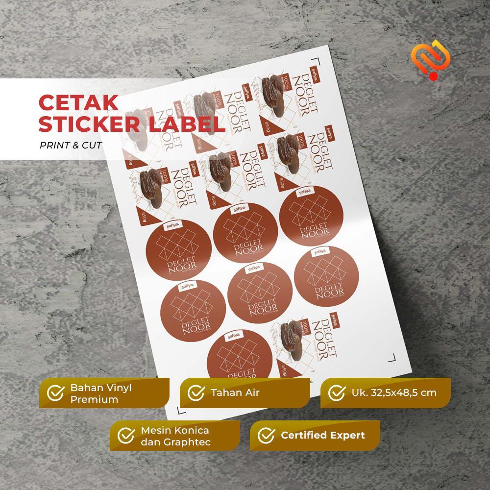 Cetak Sticker Label Vinyl Premium + Cutting | Cetak Stiker Label Vinyl + Cutting