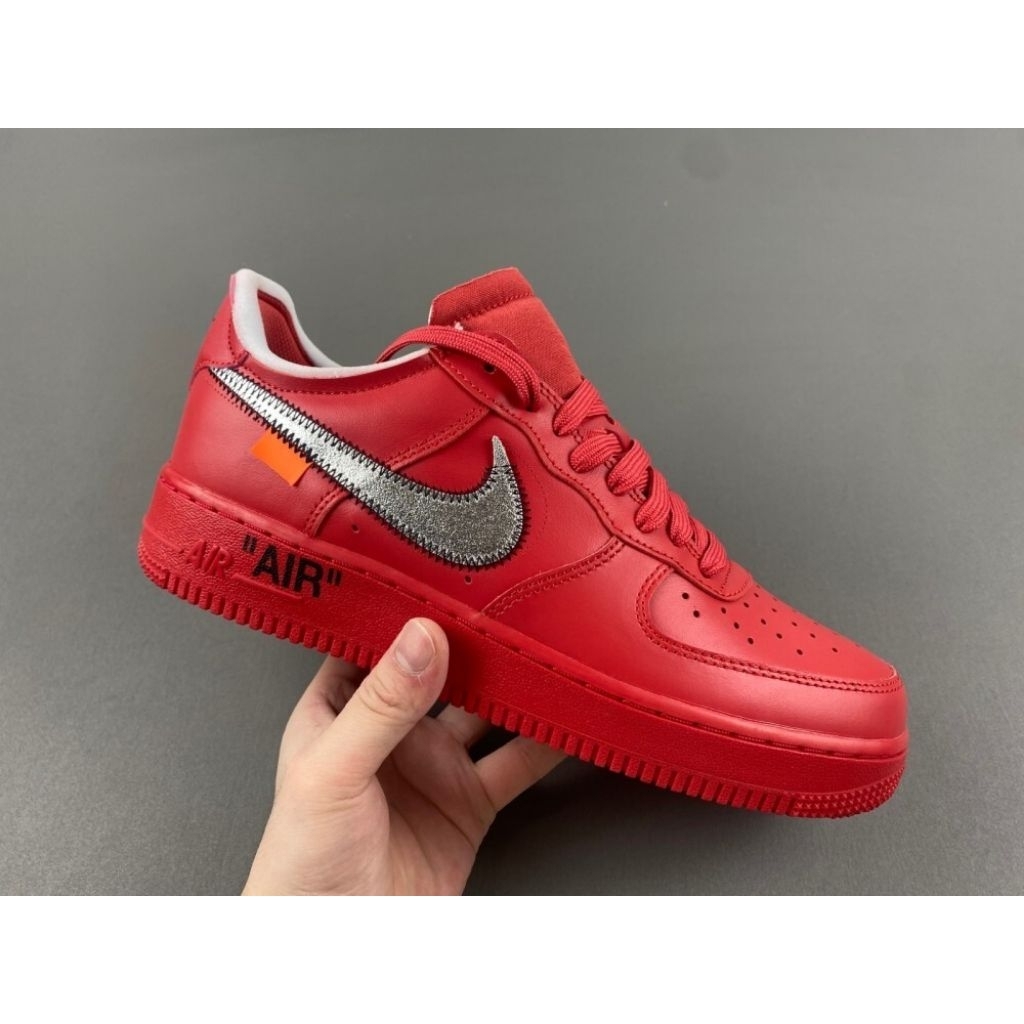 NIKE AIR FORCE 1 X OFF-WHITE LOW RED AF100 'A04297-600'