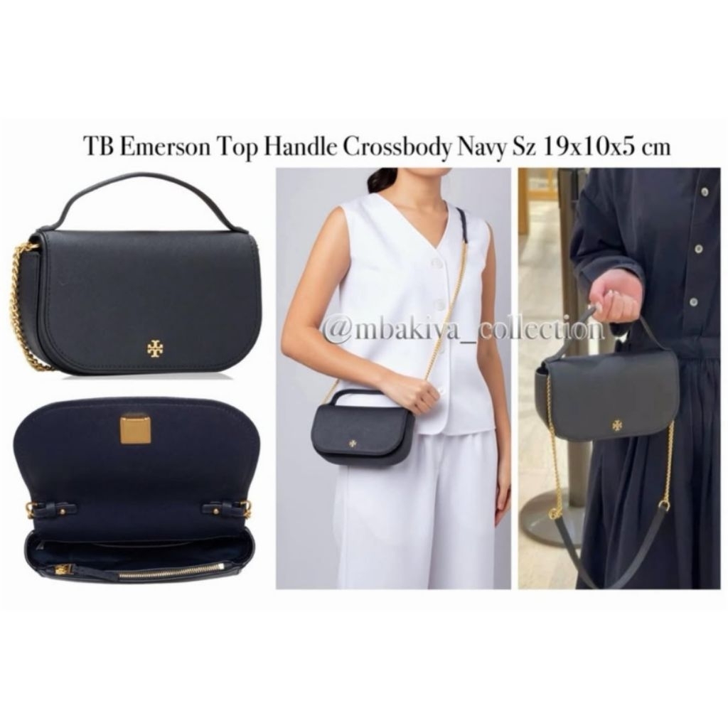 TB Emerson Top Handle Crossbody Navy