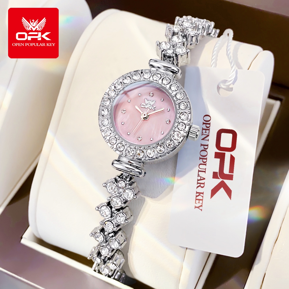 OPK Jam Tangan Wanita Anti Air Original Tahan Cewek Kecil Korea Fashion Gelang Watch Women