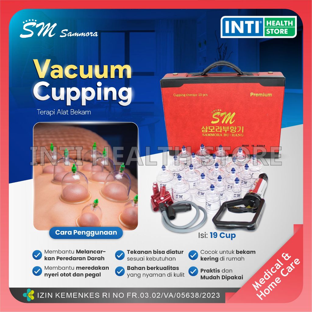 SAMMORA Alat Bekam Samora Isi 19 / Vacum Cupping Samora