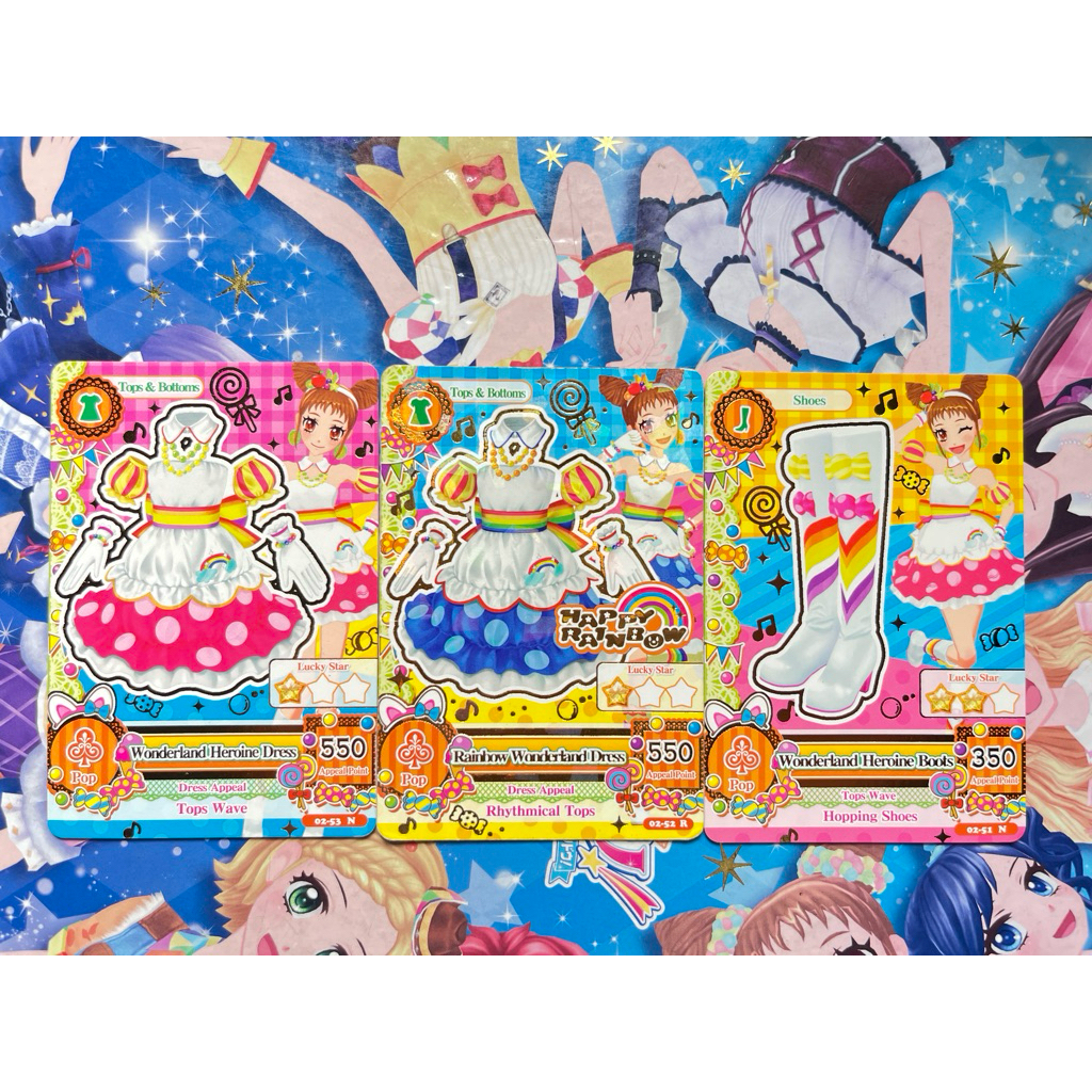 Kartu Aikatsu Happy Rainbow Rainbow Wonderland Set Rare Otome Arisugawa Versi 2 Original Langka Rare