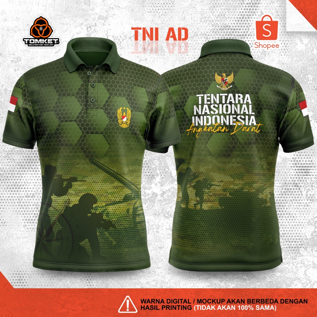 Baju Jersey Full Printing TNI AD-29