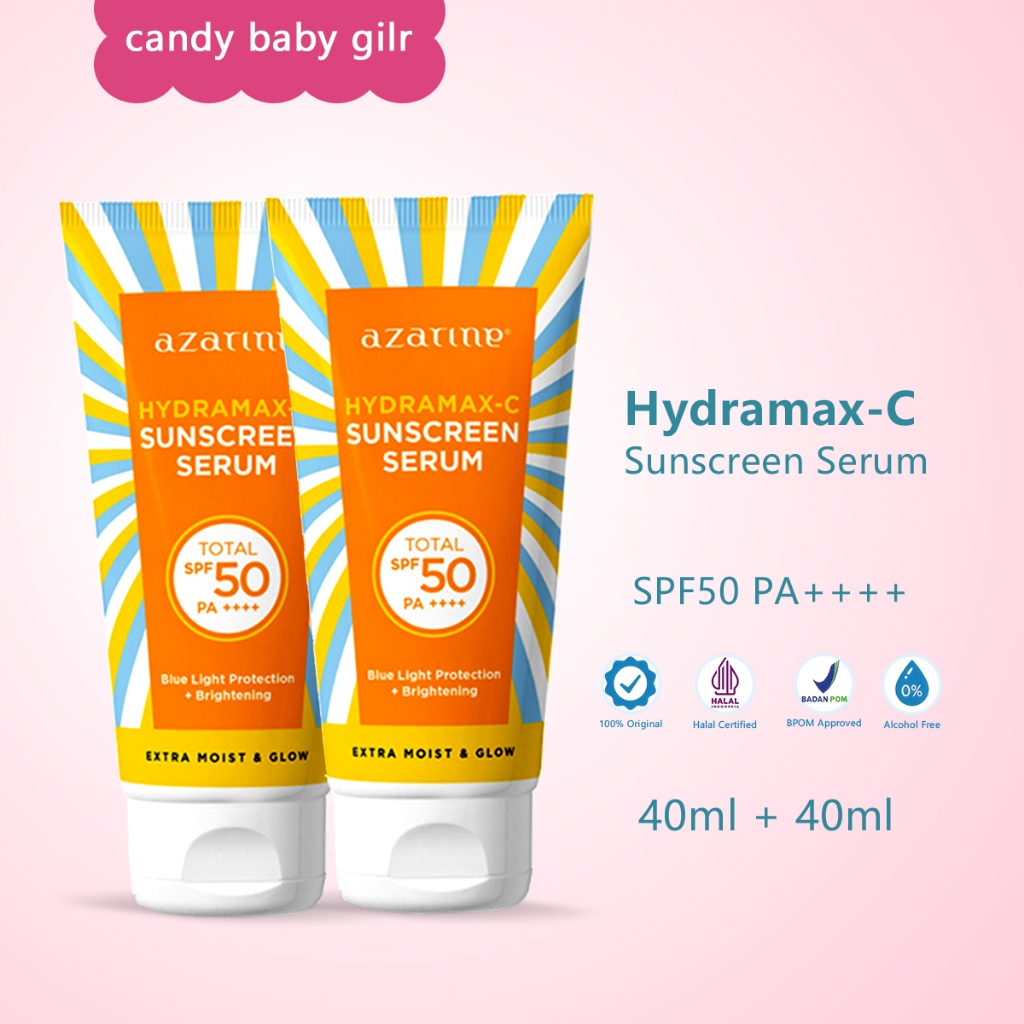 (2PCS) Azarine Hydramax-C Sunscreen Serum SPF50 PA++++