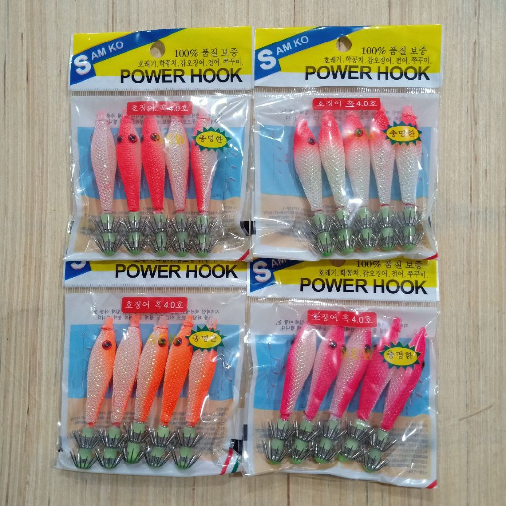 Apollo Power Hook - Umpan Cumi Karet Glow