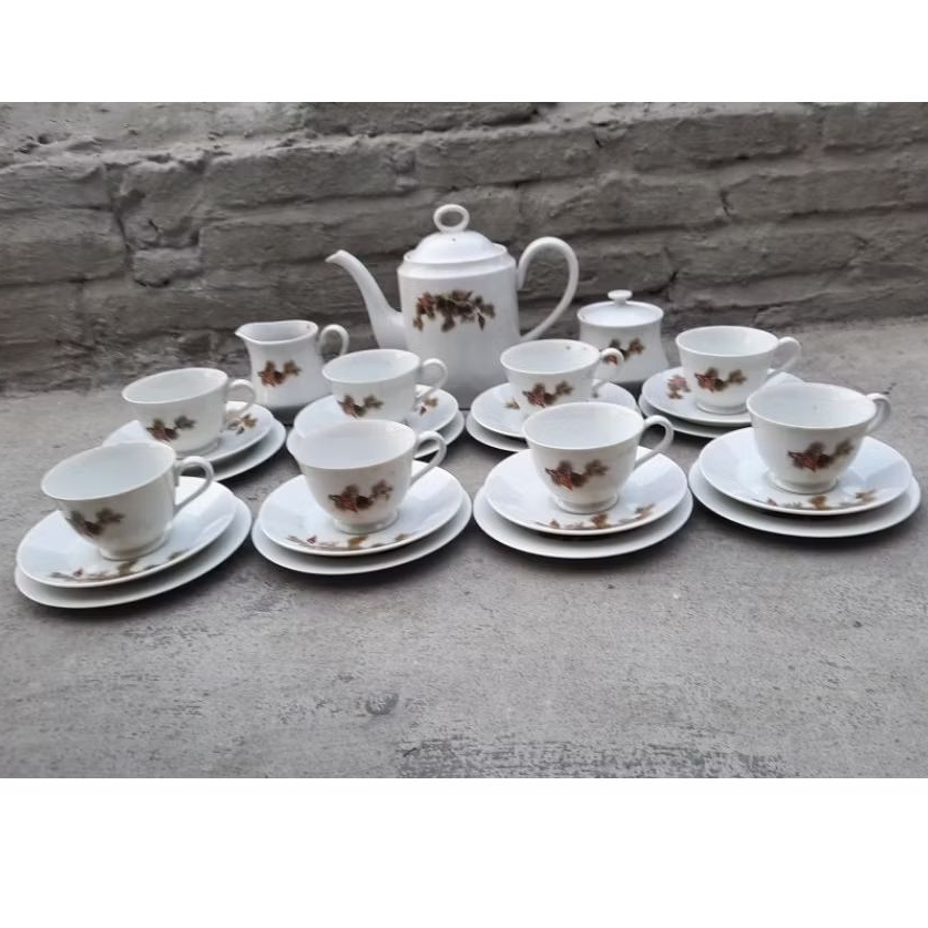 #teaset bunga #keramik finechina #japan cangkir #teko lepek #piringkue lama #gelas hiasan #vintage j