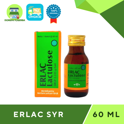 (HARGA GROSIR) Erlac Sirup 60ml - Sirup Pelancar BAB Anak