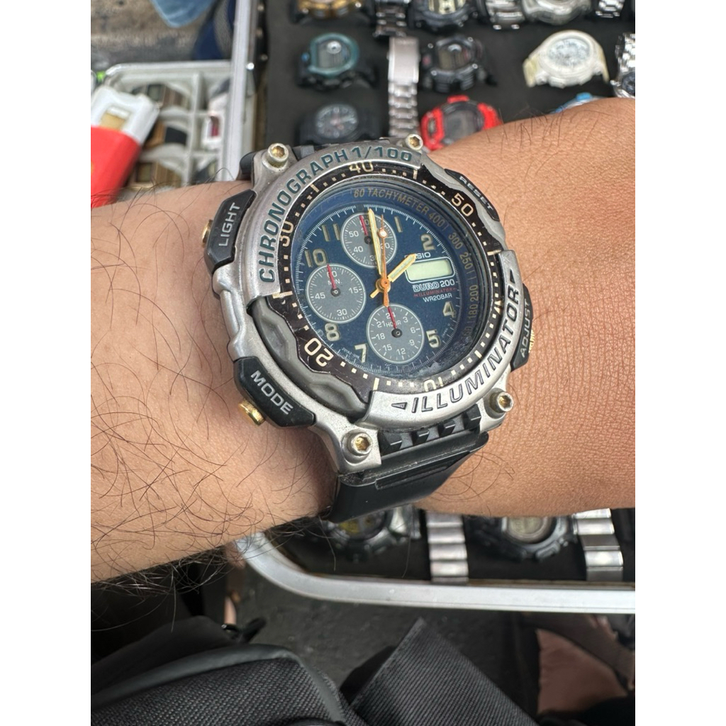 Jam tangan vintage jadul Casio Watch Duro 200 rare
